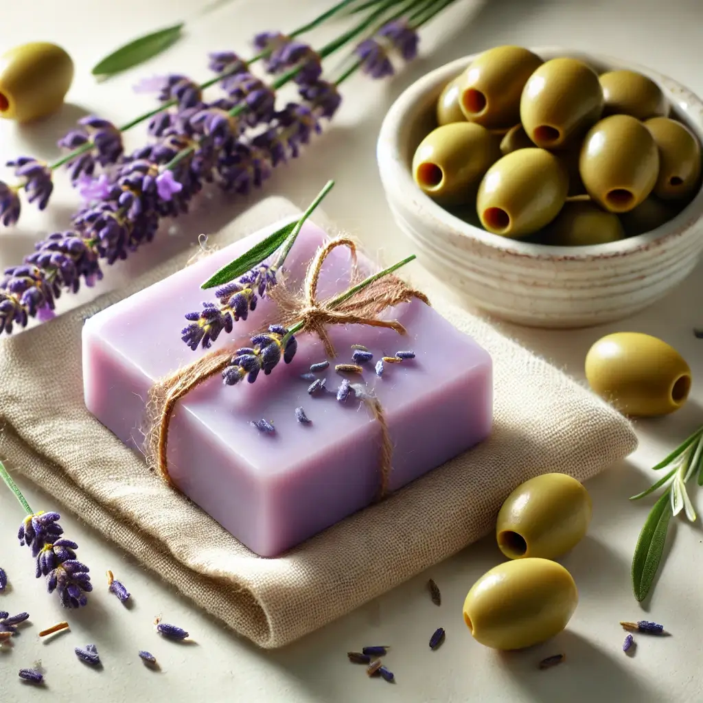 Lavender soap with olive oil